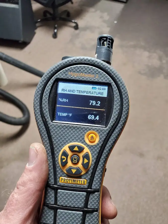 Moisture meter humidity assessment for Mold Remediation & Removal in Eden